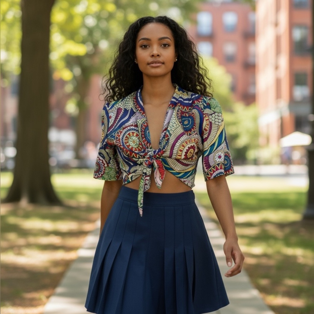 Vintage summer skorts set